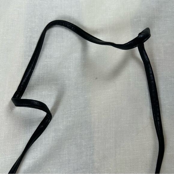 Perry Ellis crossbody wallet leather trim removable strap minimalist classic - Picture 7 of 9